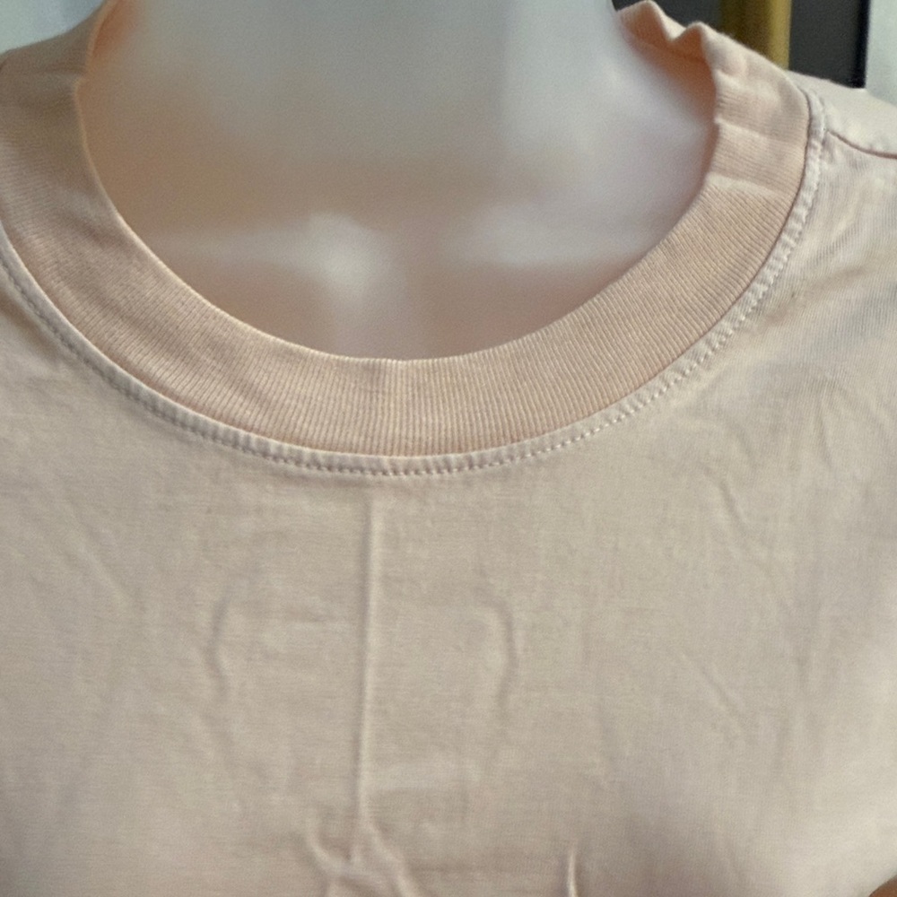 Perfect White Tee Peach Short Sleeve T-shirt dress NWT - Picture 2 of 6